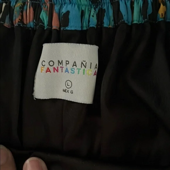 High Waist Abstract Print Women's Shorts - Picture 2 of 7